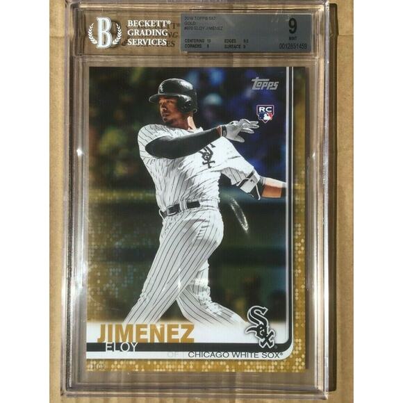 2019 Topps 5x7 ELOY JIMENEZ 670 Rookie Card 1/10 Gold Oversized BGS 9 RC Orioles - Picture 5 of 6